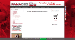 Desktop Screenshot of panaceo-sport.si